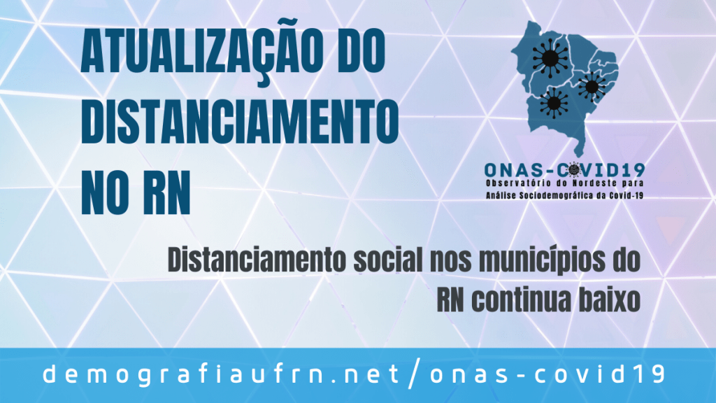 Distanciamento social nos municípios do RN continua&nbsp;baixo