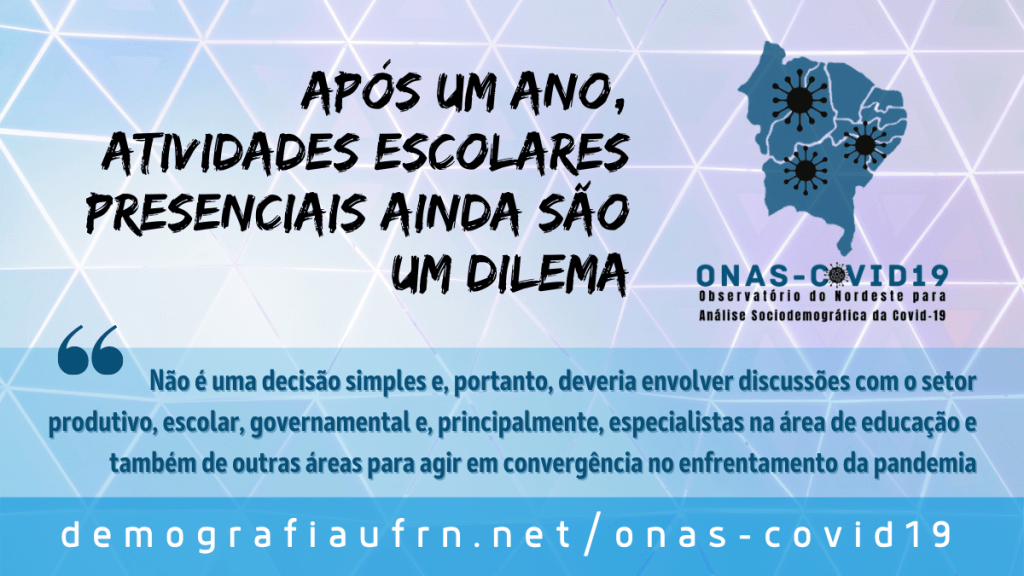 Após um ano, atividades escolares presenciais ainda são um&nbsp;dilema