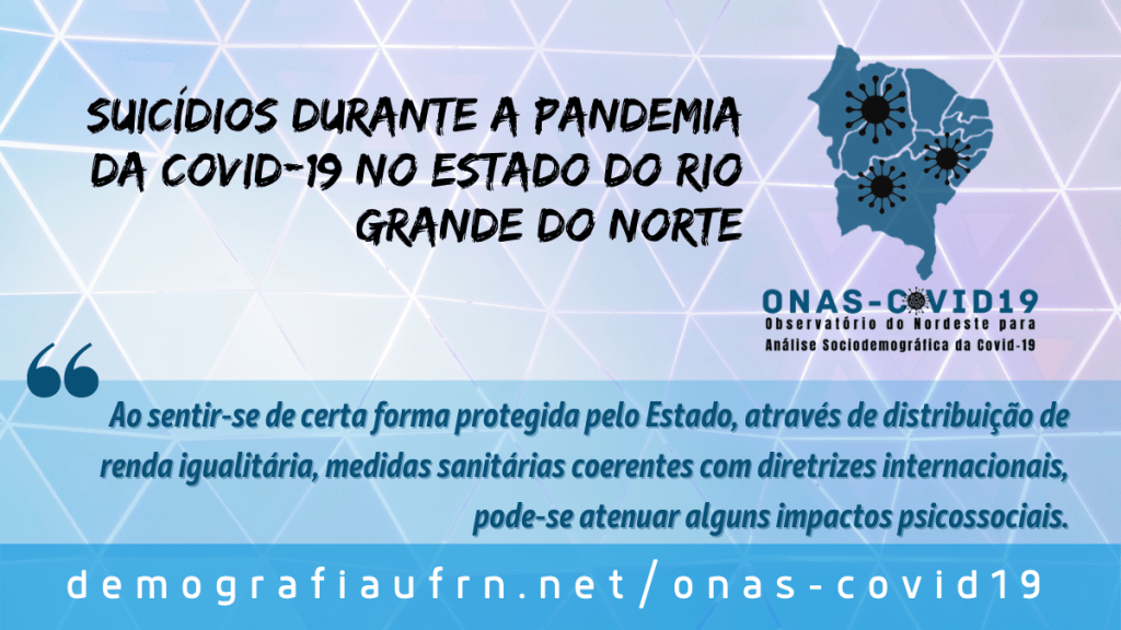 Suicídios durante a pandemia da COVID-19 no estado do Rio Grande do&nbsp;Norte